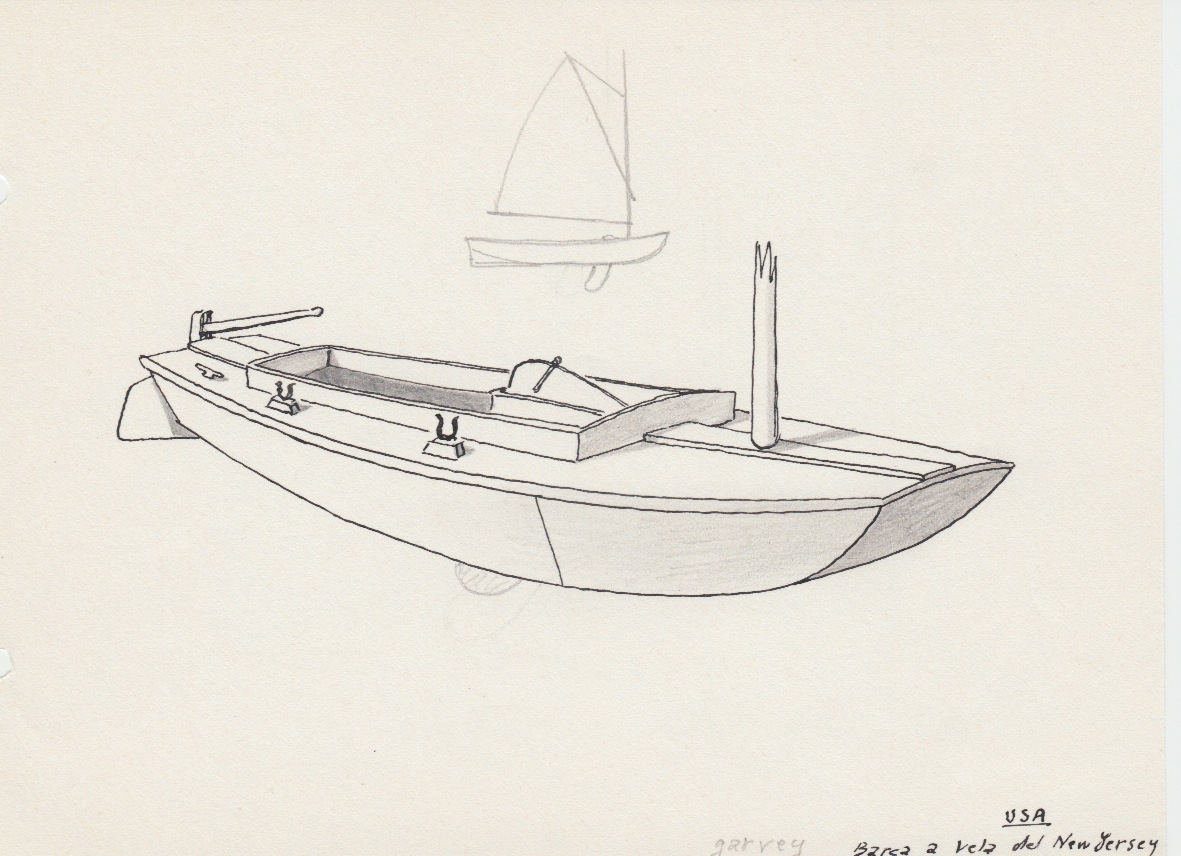 153 USA - barca a vela del New Jersey - garvey
